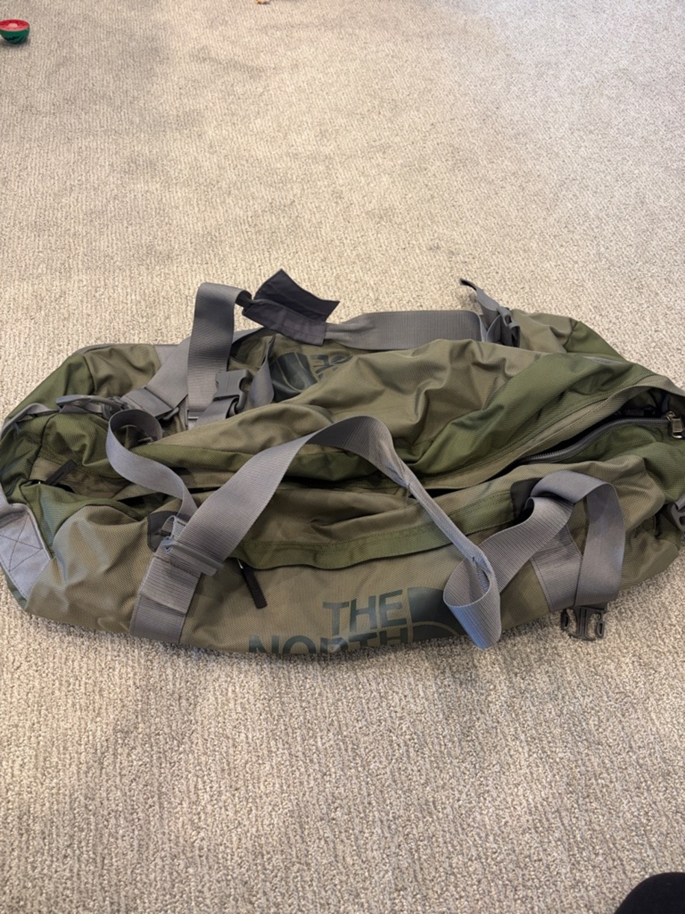 THE NORTH FACE Green Duffle Bag